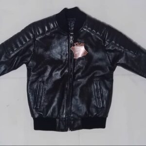 Ref : Teddy cuir noir enf